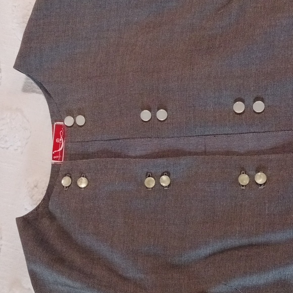 Elegant⚜️Mr.Vito Miami⚜️Venice Eyelet Ruffle Insert Jkt Vintage - Picture 4 of 11